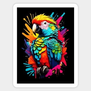 Colorful Parrot Sticker